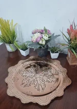 High Quality Unique Gold or Silver Round Changer Plates