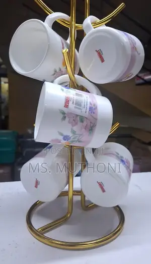 A Set of 6 280 Cc Redberry Cups