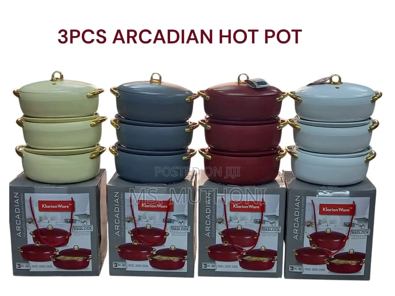 Arcadian Designer Hotpot 3 PCS Set