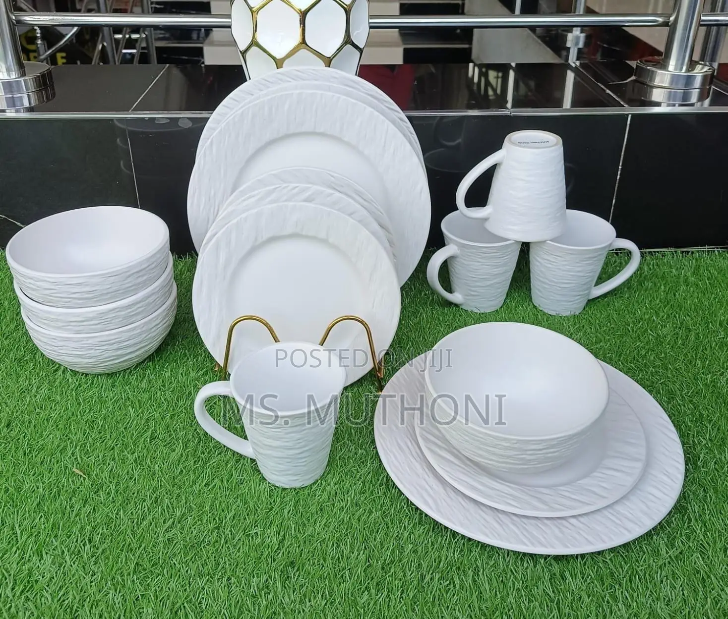 * White Plain Dinner Set*(24pcs)