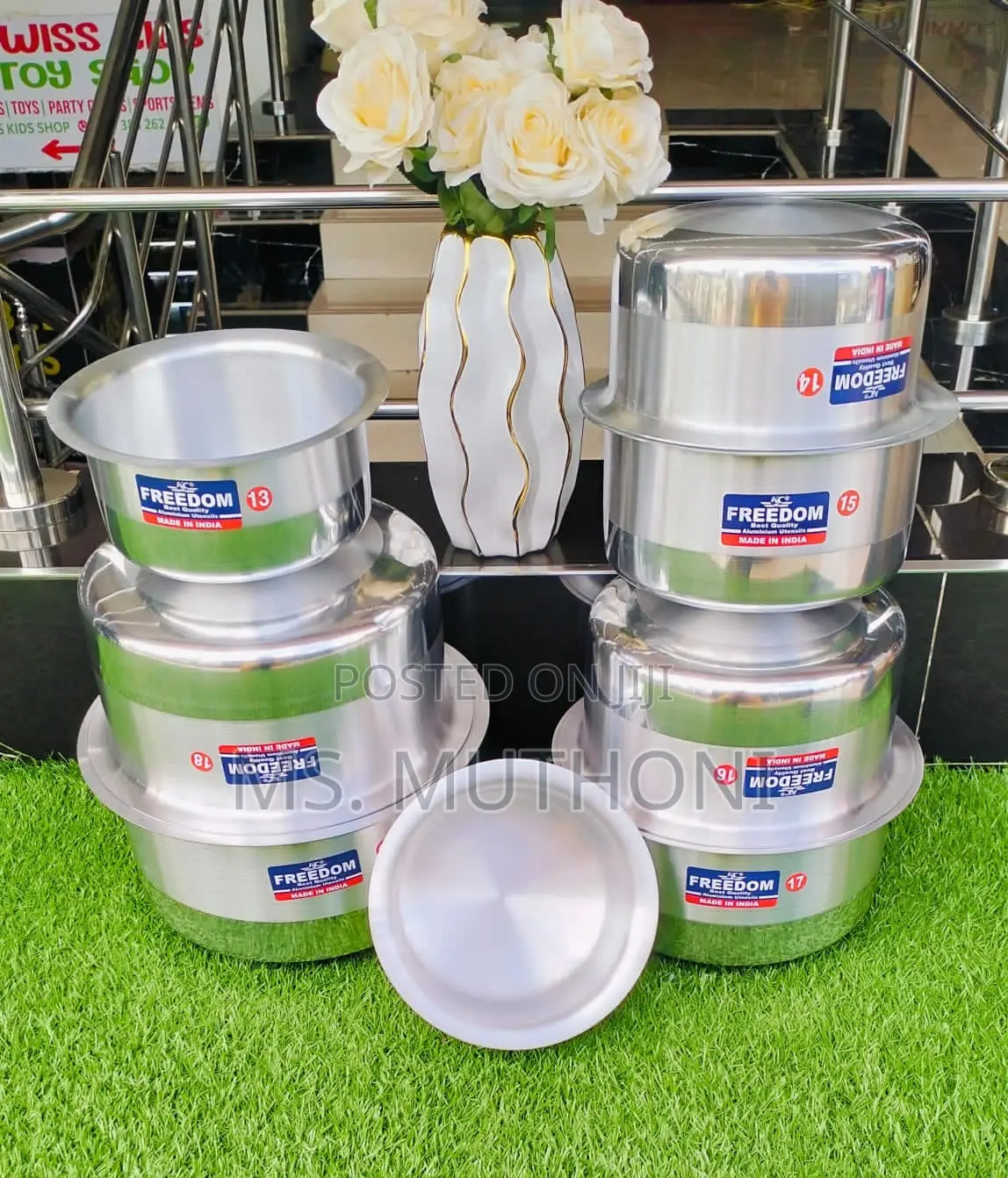 8pcs Alluminium Cookware Set With No Lids*
