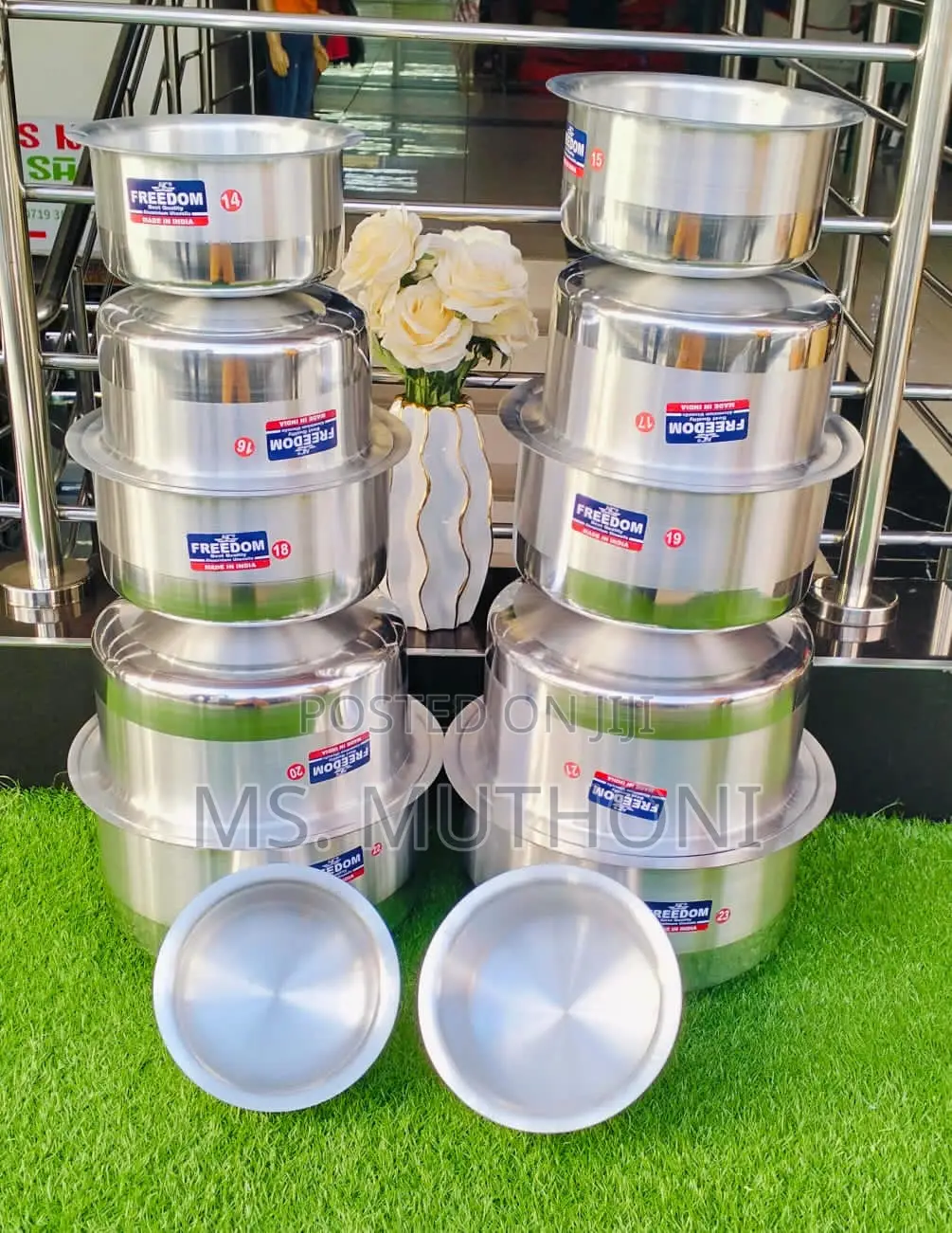 *12pcs Alluminium Cookware Set With No Lids*