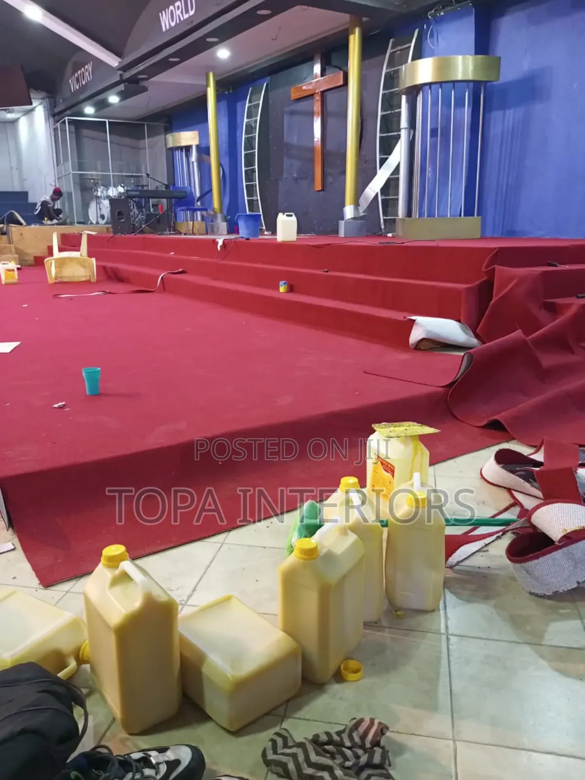 Front Area Church Altar Floor Wall to Wall Carpets