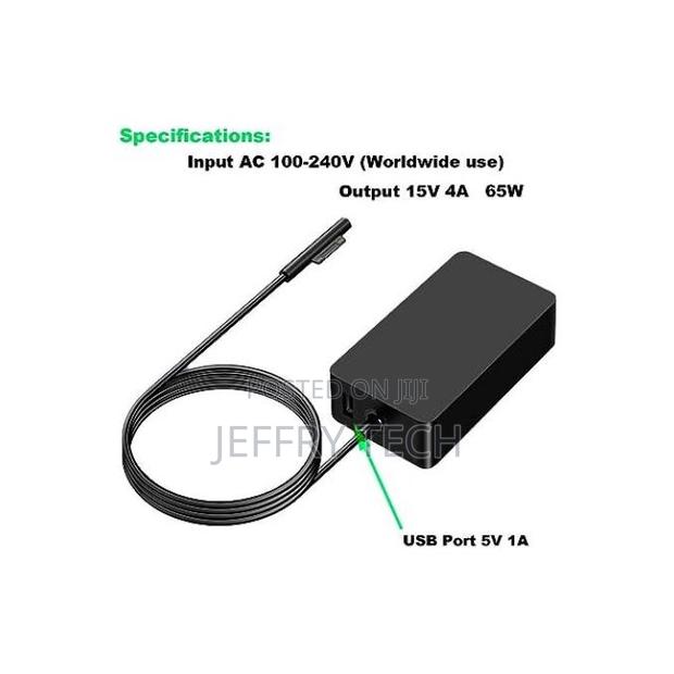 Microsoft Surface Pro 7 Pro X Charger Power Ac Adapter- 65w - main view