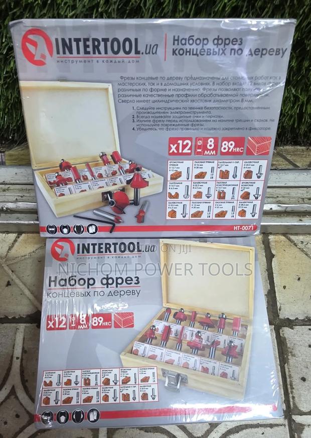 12pcs 8mm Router Bits Set/Intertool Router Bits - main view