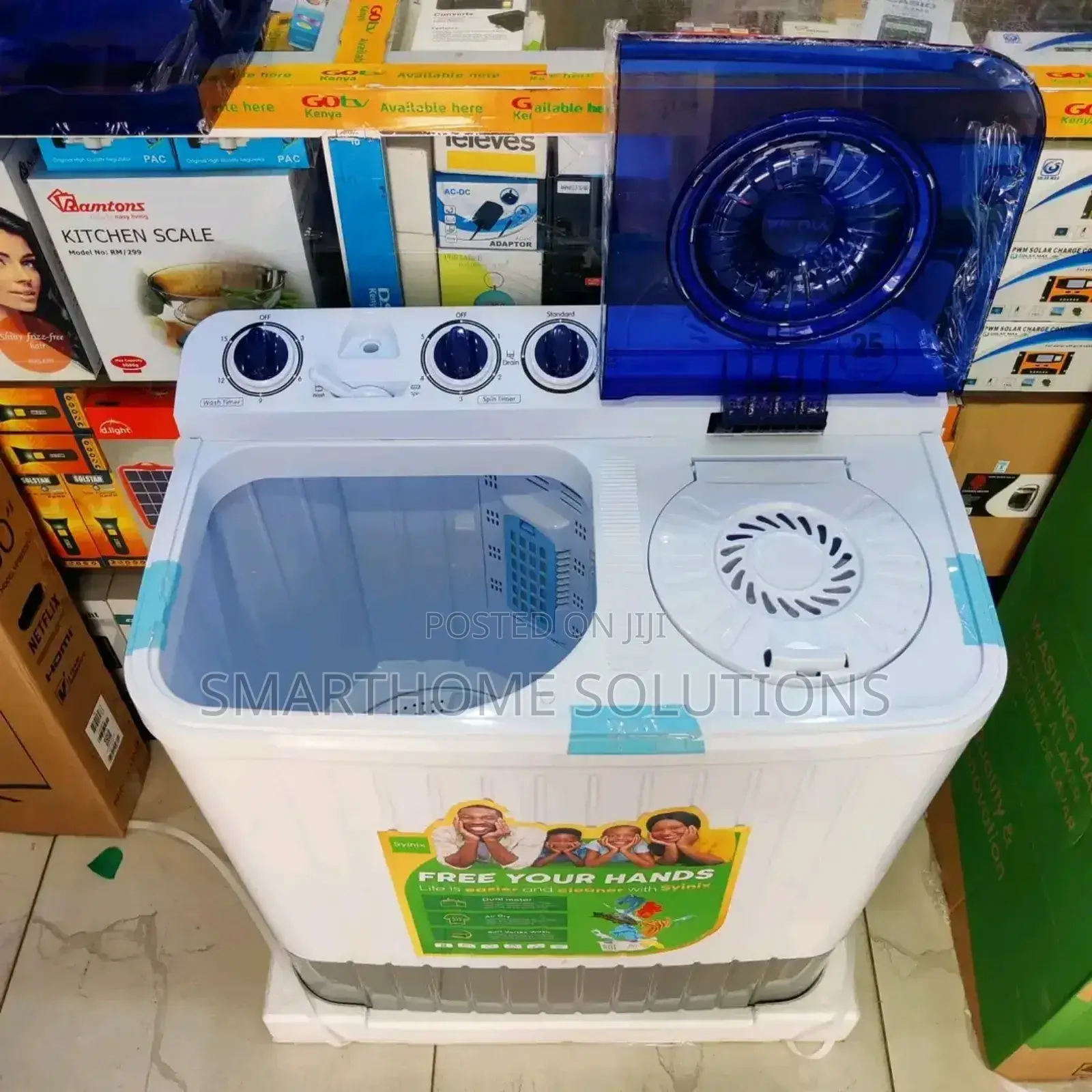 Tackle Heavy Laundry Loads With Syinix 10kg Twin Tub Washer
