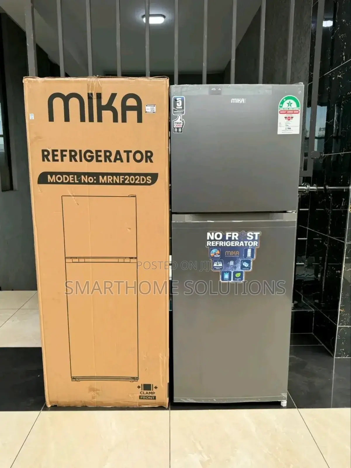 High Quality Mika 202 Litres Non Frost 2 Door Fridge