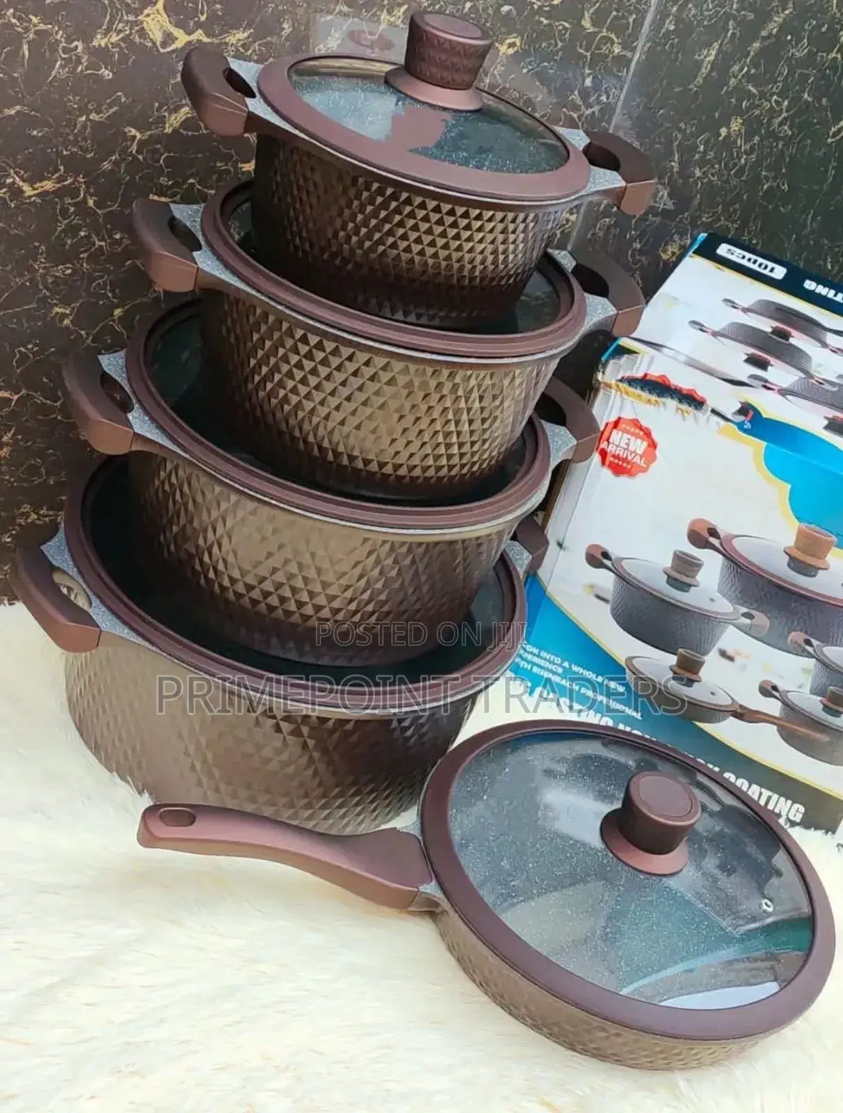 10 Pc Die Cast Cookware Set^ 