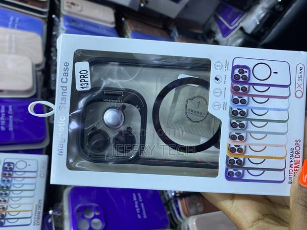 Mgnaooi Magnetic Case for iPhone 13 Pro With Lens and Stand - main view