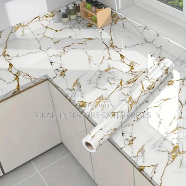 Marble Gold Contact Papers