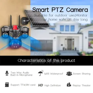12mp Triple Len Outdoor Solar Wifi/Sim Card 4g Night Vision