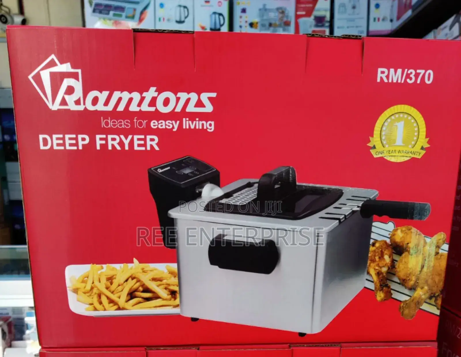 Brand New Ramtons Deep Fryer 4.5litres (Double)