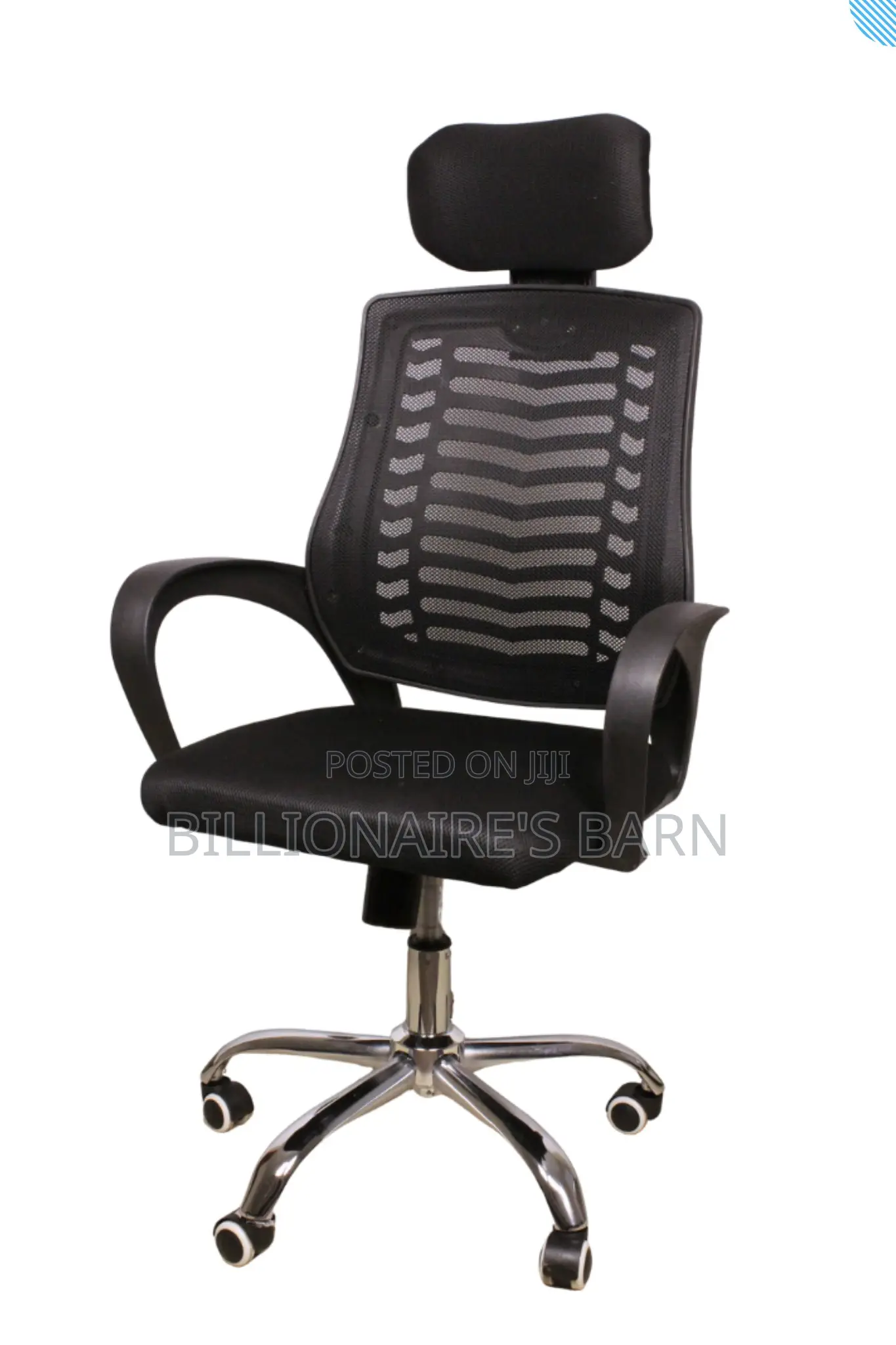 Chair; Phoenix Secretarial Mesh With Headrest Office Seat.