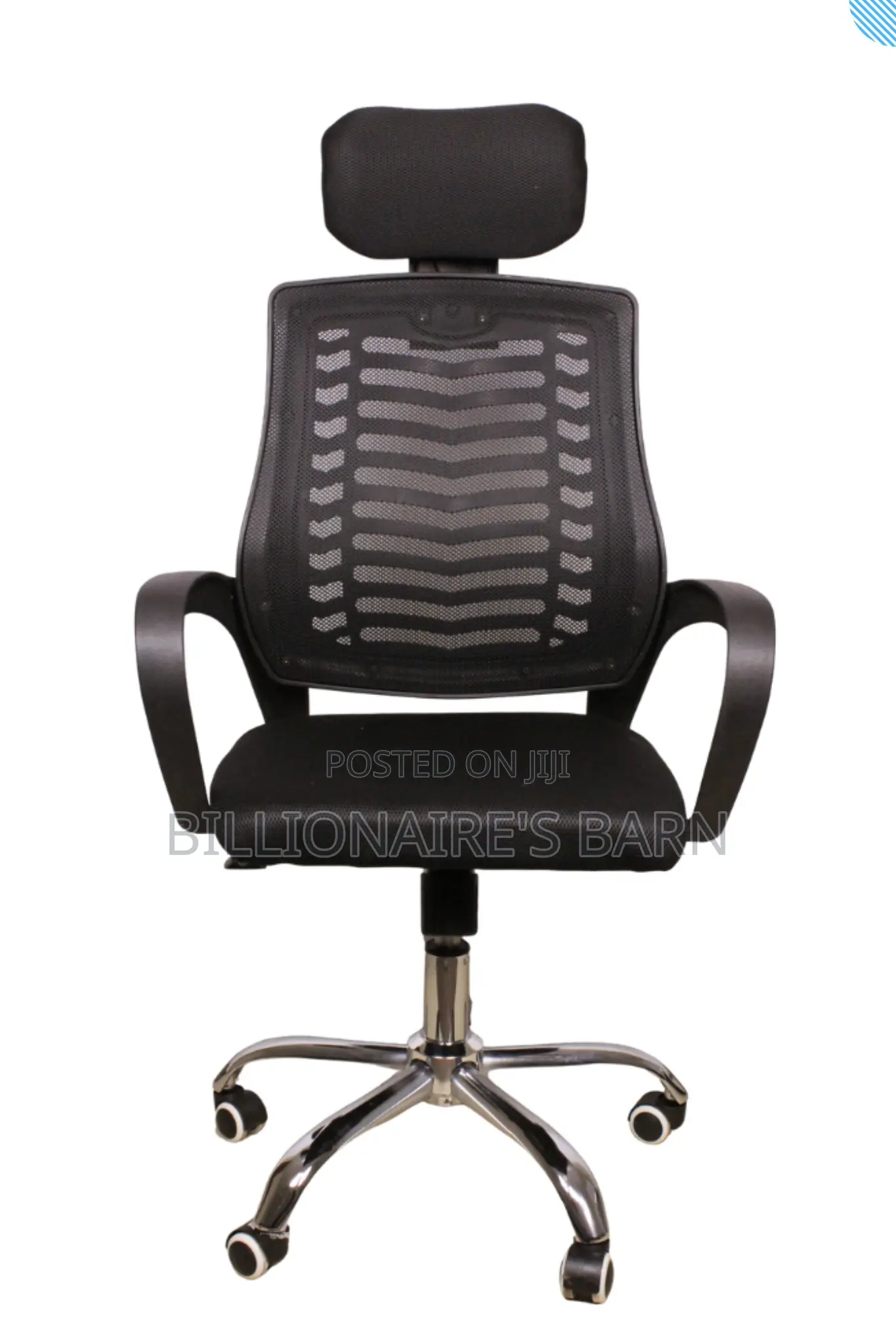 Chair; Phoenix Secretarial Mesh With Headrest Office Seat.