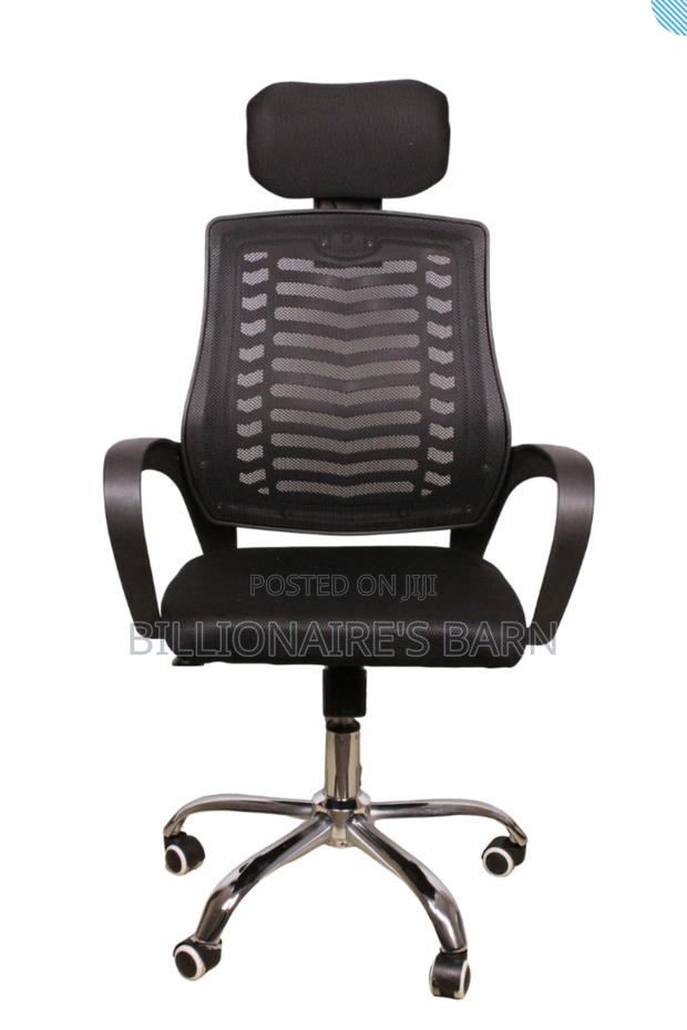 Chair; Phoenix Secretarial Mesh With Headrest Office Seat. - thumbnail 2