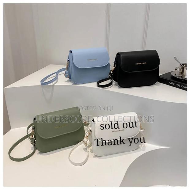 *Wide Shoulder Strap Square Crossbody Sling Bag - main view