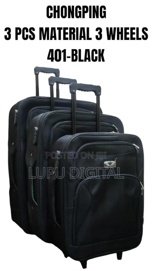Chongping 3 Piece Material 3 Wheels 401 Black - thumbnail 2