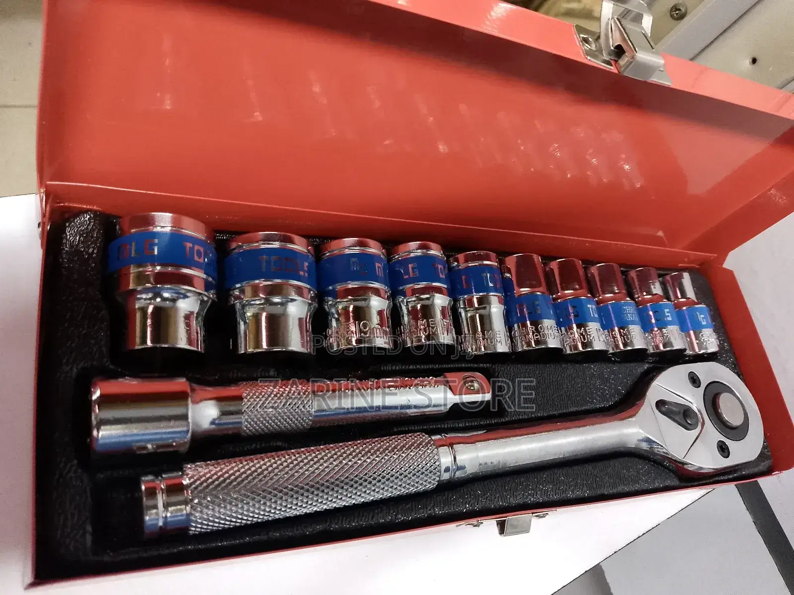 MLG 12 Pieces Socket Wrench Box Spanner Set With Rachet