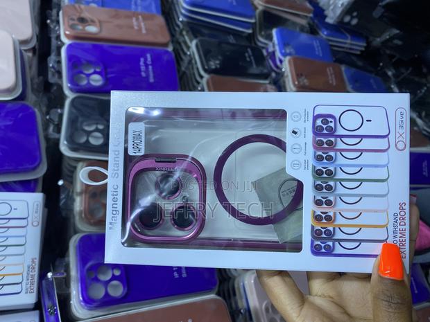 Micall Magnetic Case for iPhone 14 Pro With Stand and Lens