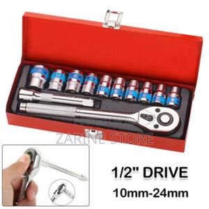 Egofine 12pcs 1/2 Inch Ratchet Socket Wrench Set - thumbnail 2