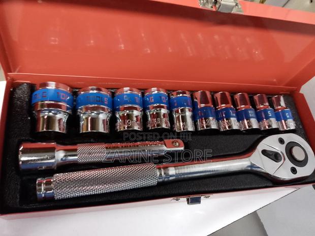 Egofine 12pcs 1/2 Inch Ratchet Socket Wrench Set - thumbnail 3