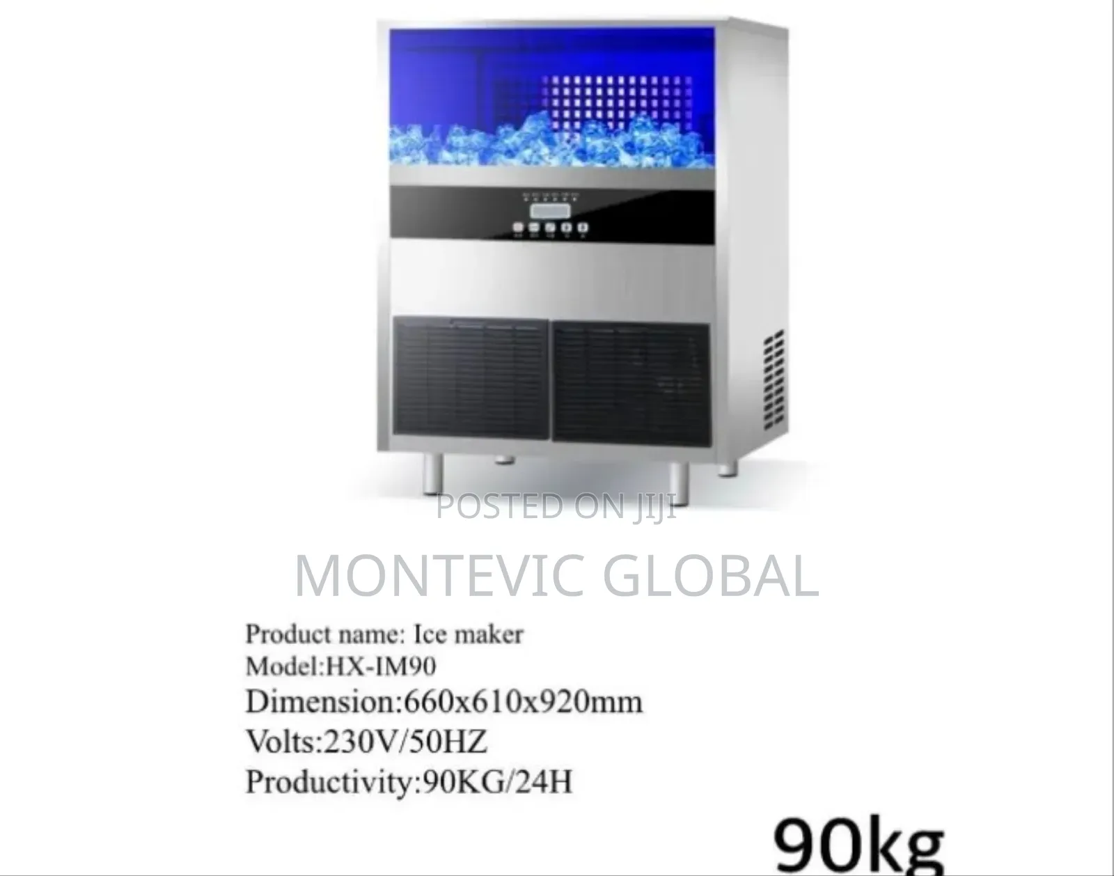 Commercial Ice Cube Maker 90kgs/24hrs