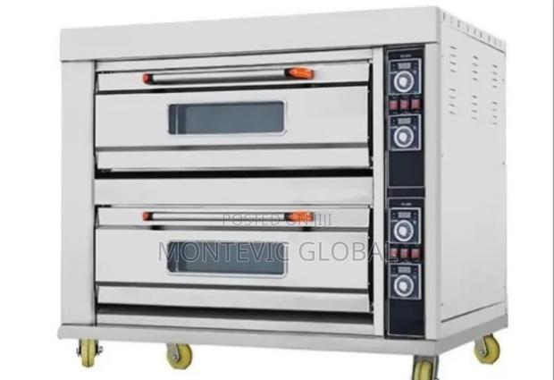 Commercial Electric Oven Two Decks Four Trays
