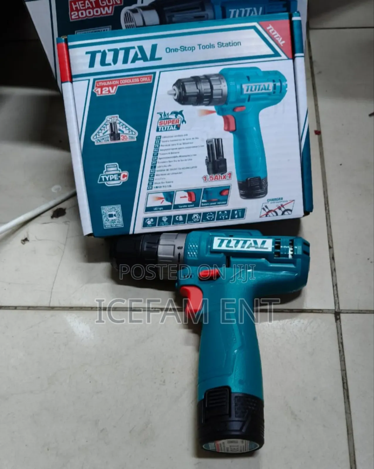 Total Lithium-Ion Cordless Drill/2000w Cordless Drill