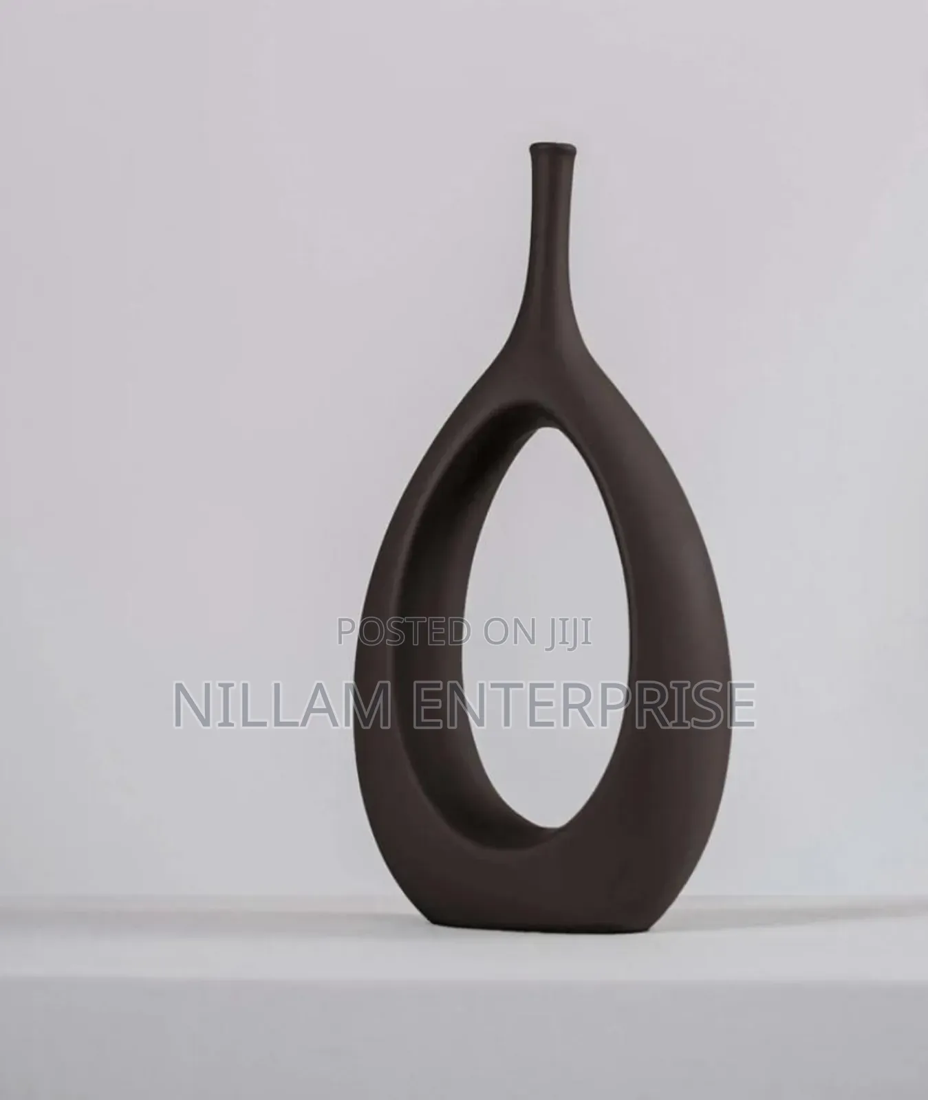 Nordic Hollow Out Abstract Doughnut Vase