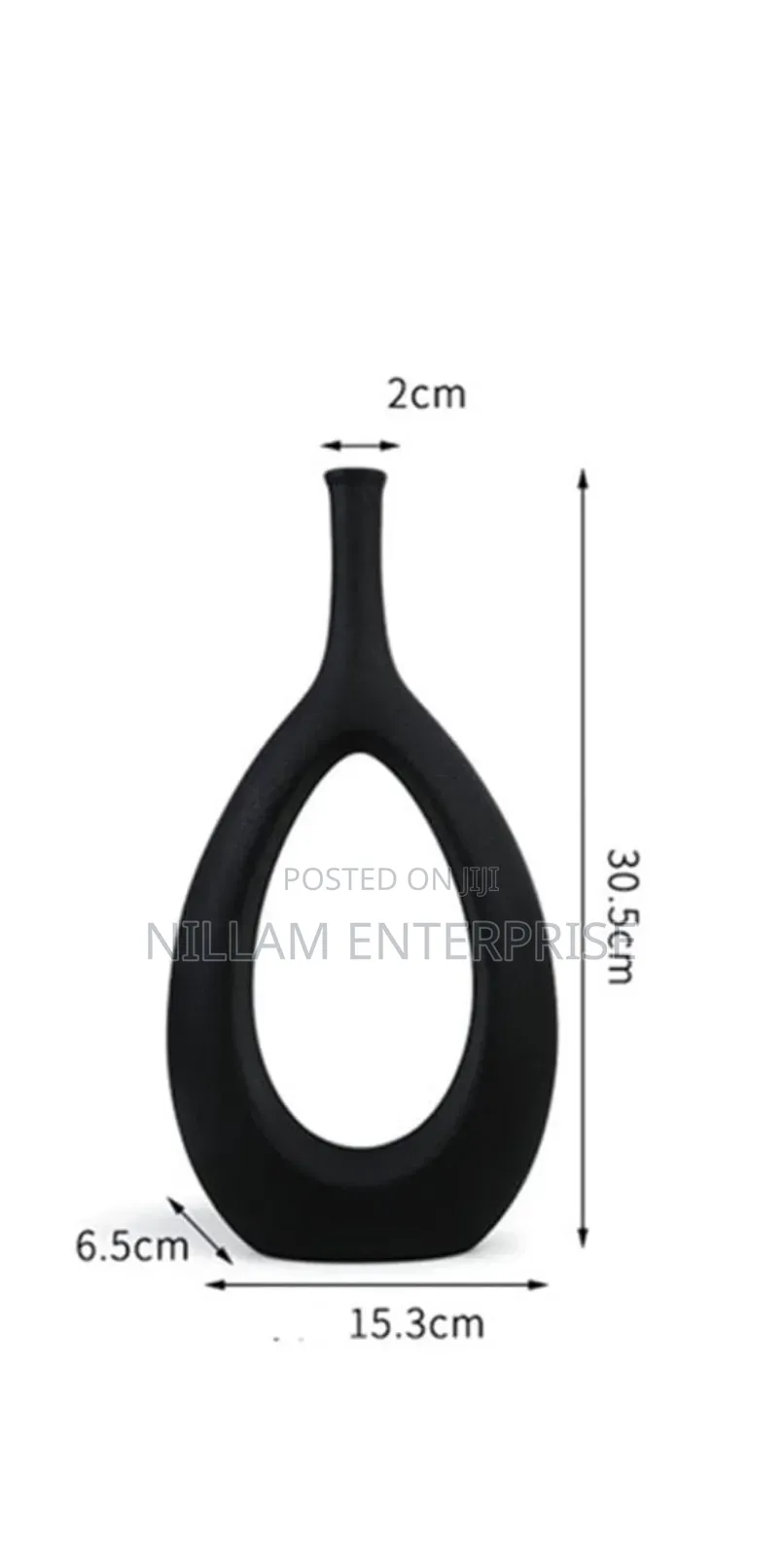 Nordic Hollow Out Abstract Doughnut Vase