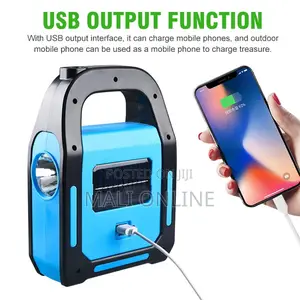 3-in-1 Solar Usb Rechargeable Cob Led Camping Kit.