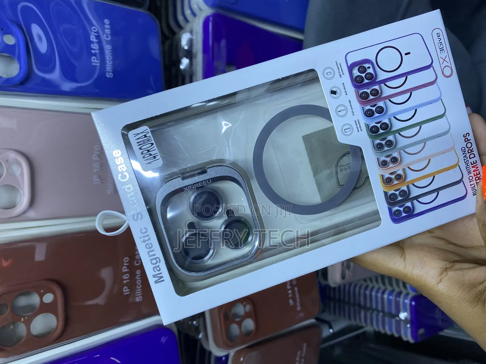 Sekoo iPhone 14 Pro Max Magsafe Case With Stand and Lens