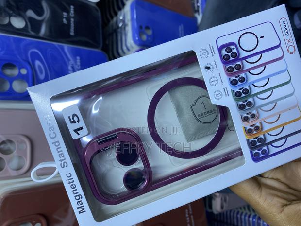 NSHN iPhone 15 Magsafe Case With Camera Stand and Ring Lens - thumbnail 3