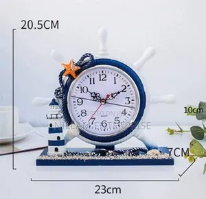 Nautical Sailors Themed Decorative Clock With Picture Frame