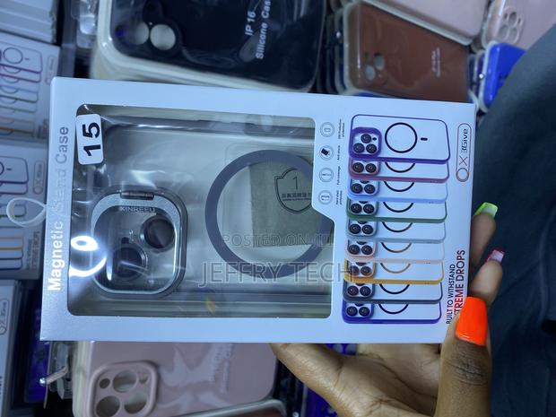 Asukin iPhone 15 Magsafe Case With Camera Stand and Lens - main view