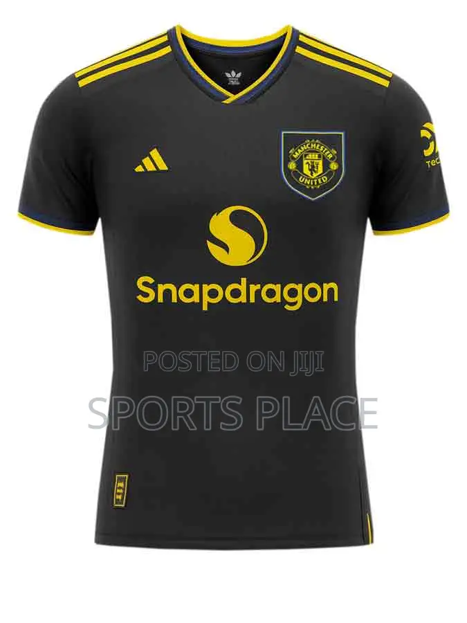 New Manchester United Black 3rd Kit Player Jersey