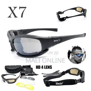 Polarized Daisy X7 Tactical Sunglasses With 4 Lenses
