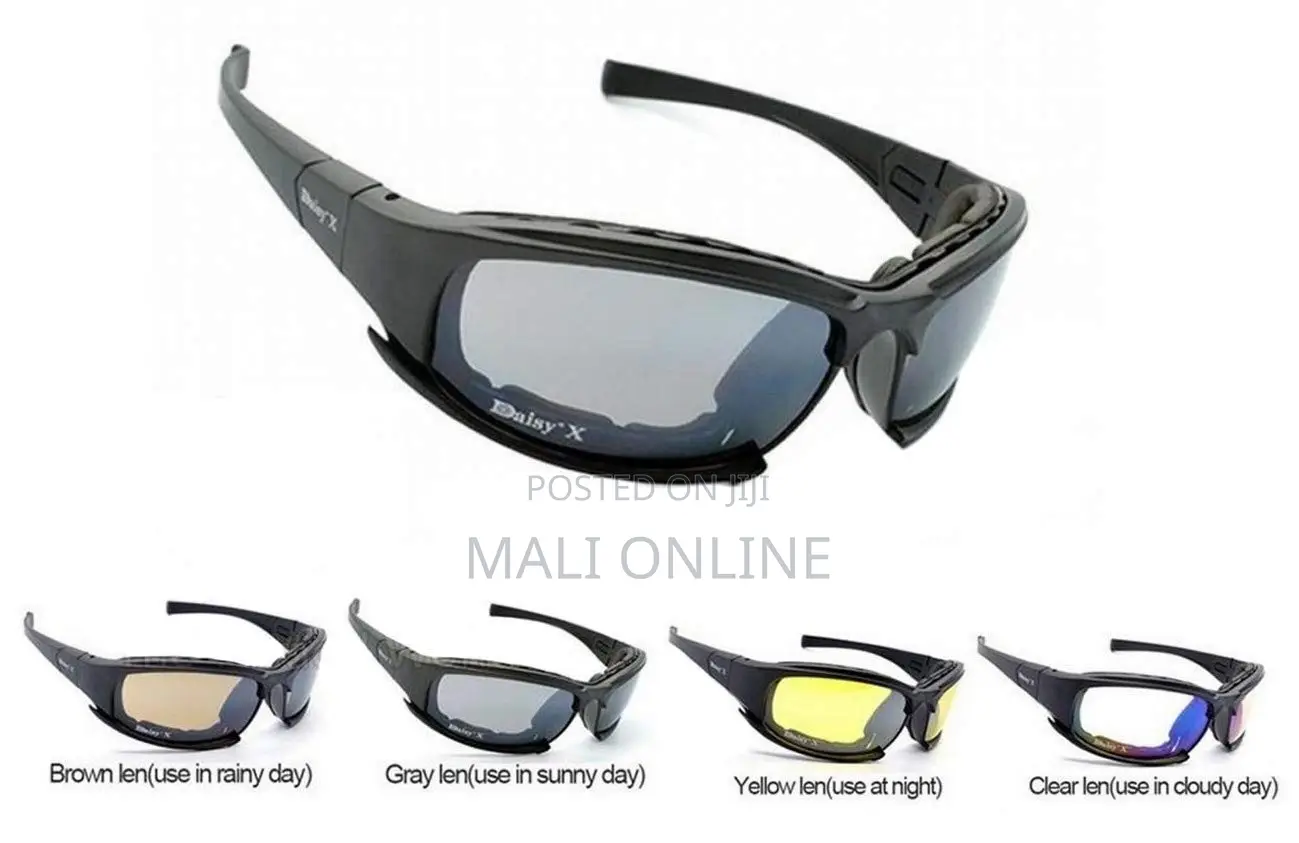 Polarized Daisy X7 Tactical Sunglasses With 4 Lenses