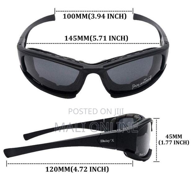 Polarized Daisy X7 Tactical Sunglasses With 4 Lenses - thumbnail 7