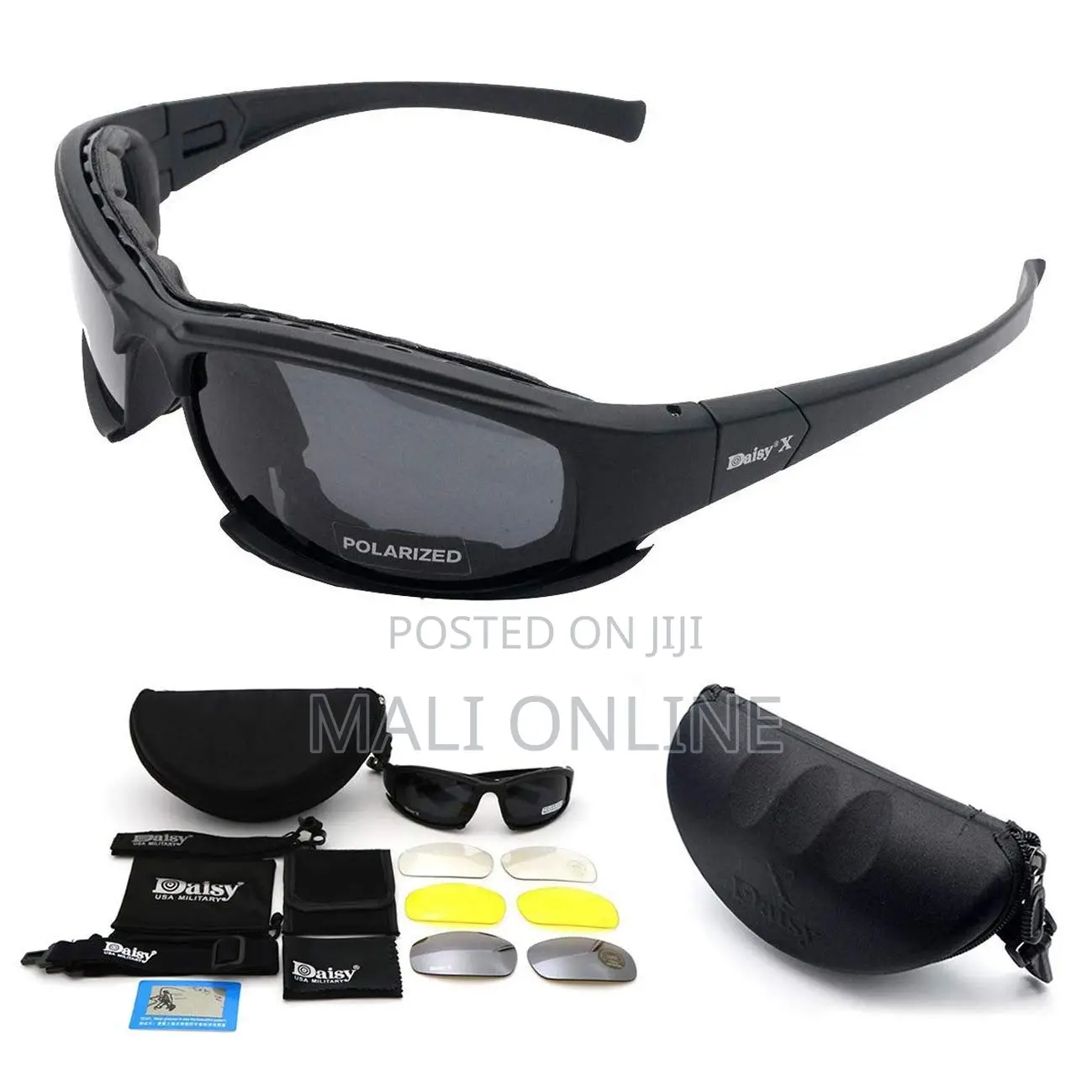 Polarized Daisy X7 Tactical Sunglasses With 4 Lenses