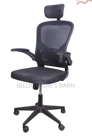 Office Seat, Mesh Back Office Chair With Headrest