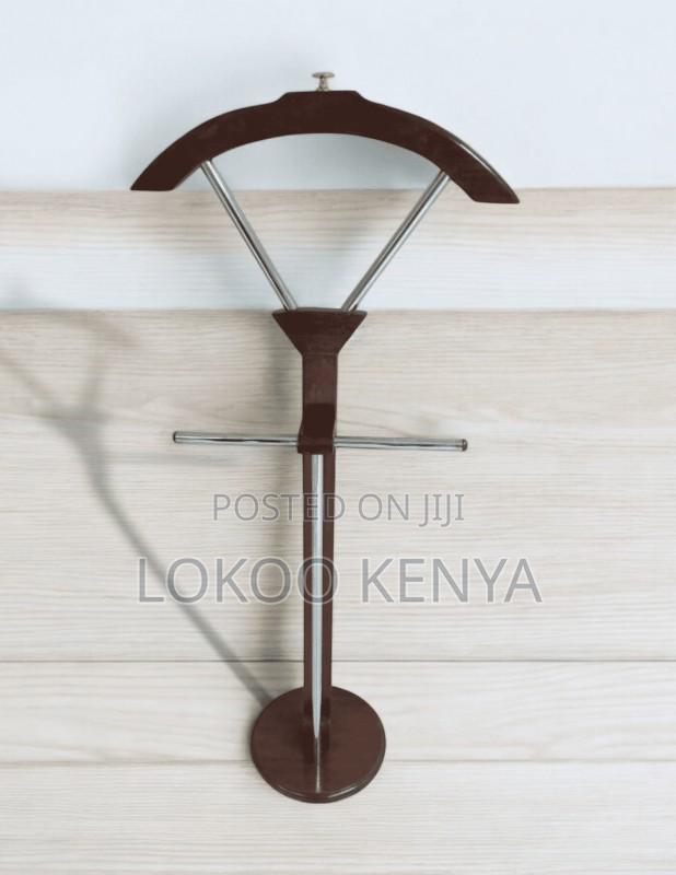 Office Hanger :Office Brown Clothes Hanger Stand - thumbnail 6