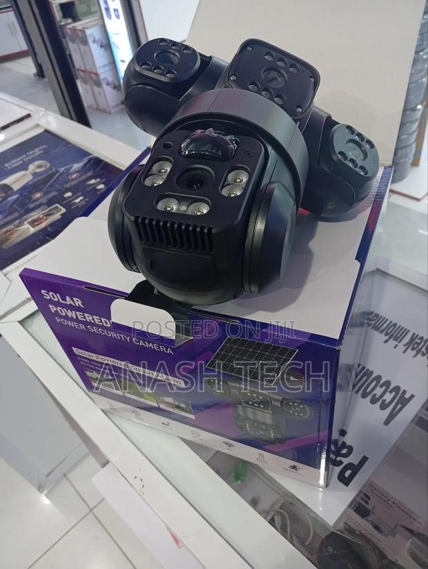 Smart 4g Simcard Solar Powered PTZ CCTV Tripple Lenscamera.