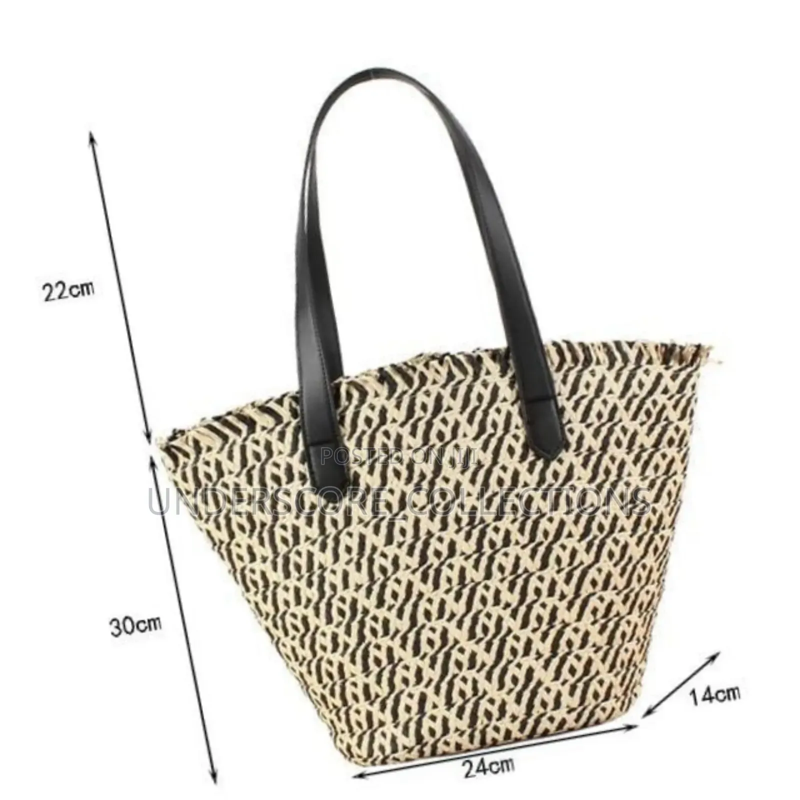 *Women Braided Basket Shoulder Bag* Size: 24×14×30cm