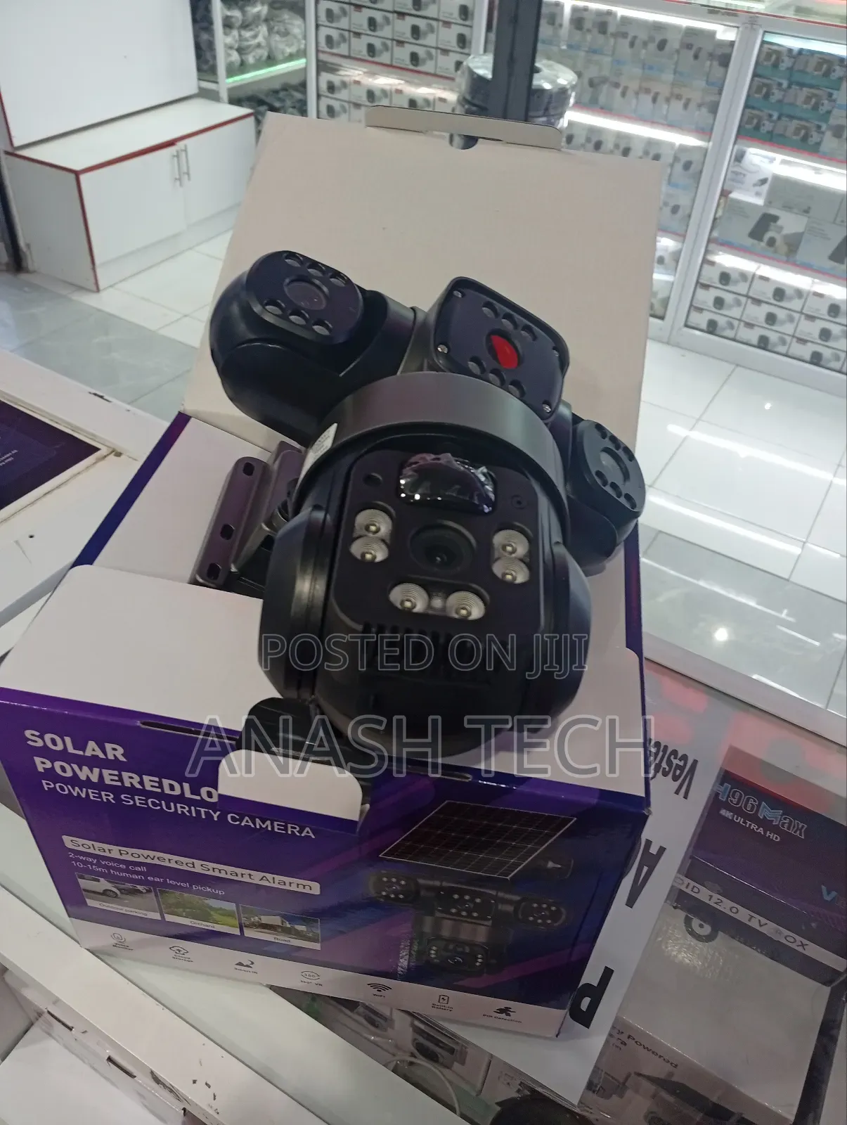 4g Solar Camera With Three Lens Solar Outdoor Camera