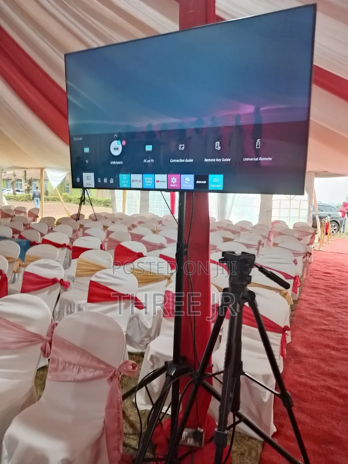 Below Is 55inch Tv Screen Hire for a Church Function