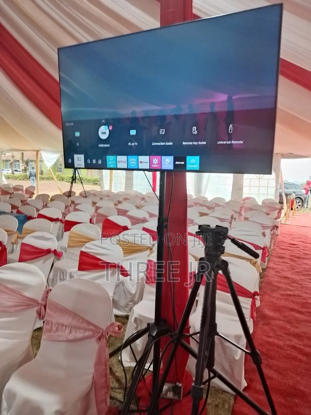 Below Is 55inch Tv Screen Hire for a Church Function