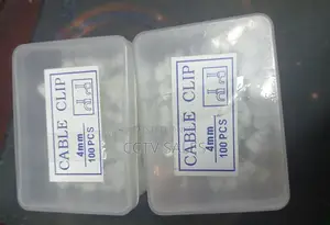 100 PCS 4mm White Cable Clip