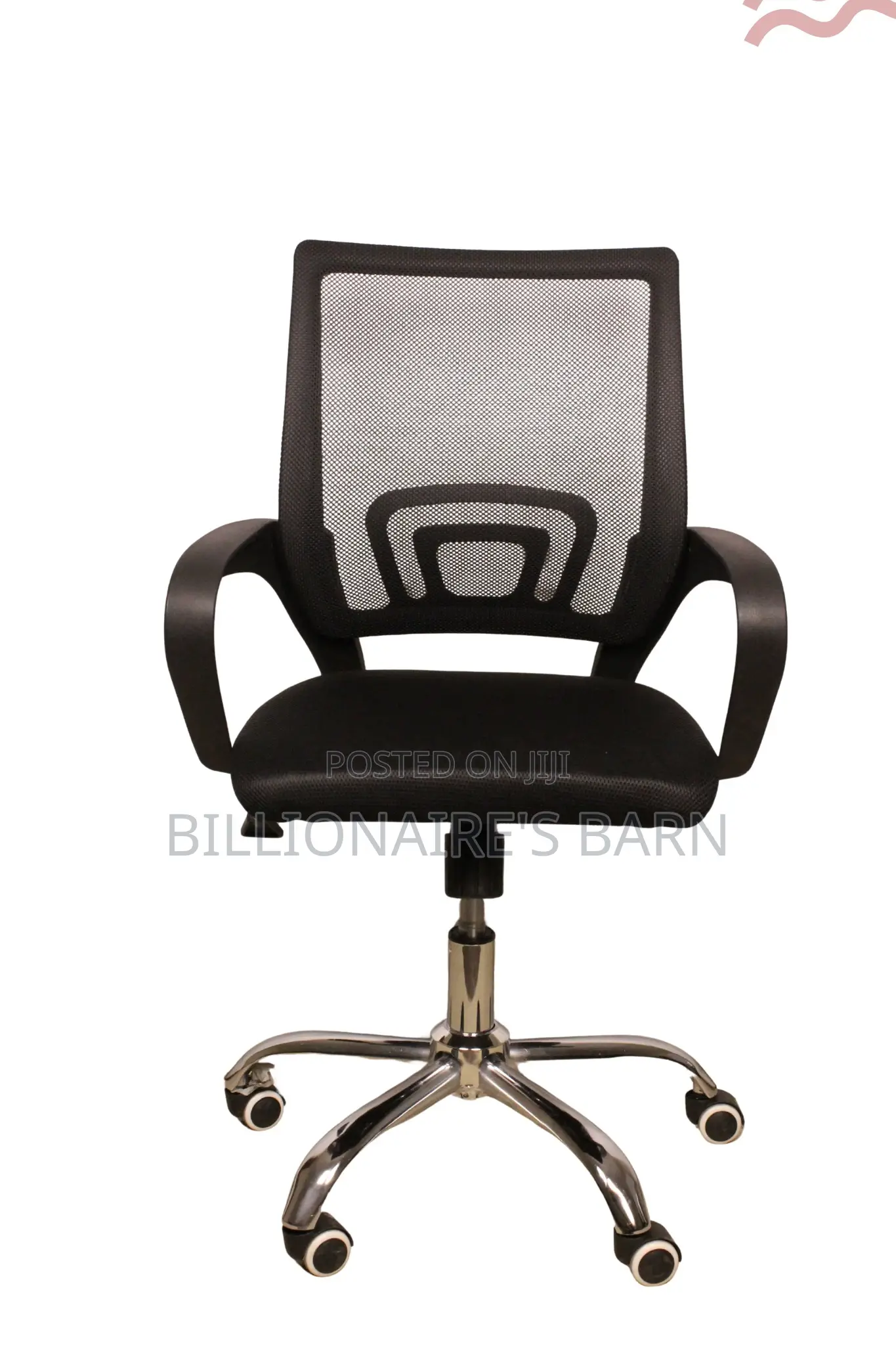 Office Chair With Fabric Seat With Lumbar Support