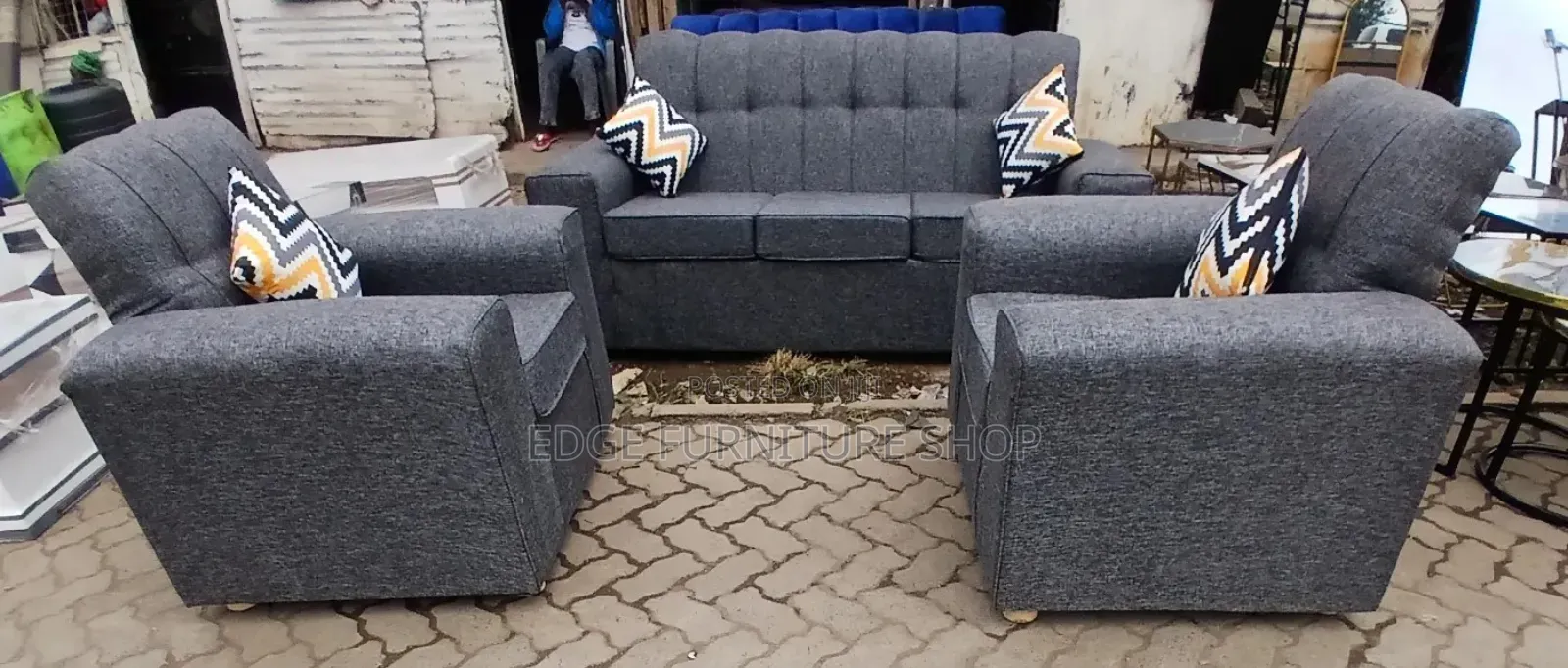 Grey Five Seater at Edge Furniture Shop